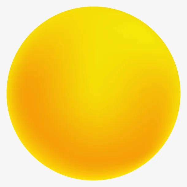 橙黄色月亮矢量插画免抠