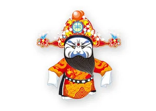 川剧京剧脸谱变脸免抠