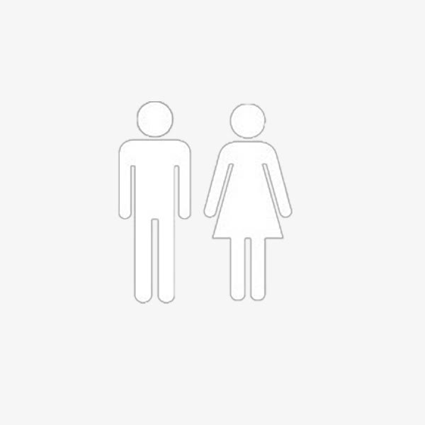 公共卫生间男女标示免抠