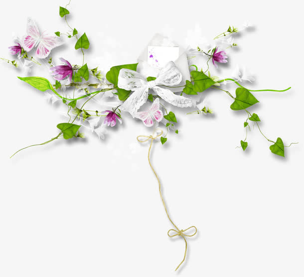 蔓藤花朵免抠