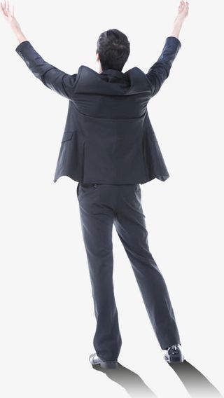 职场人物姿势背影免抠