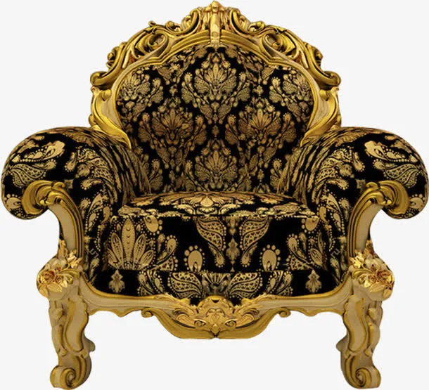 金色高贵沙发招聘免抠