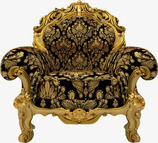 金色高贵沙发招聘免抠