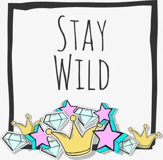 手绘王冠钻石免抠