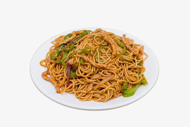 青椒瘦肉炒面免抠
