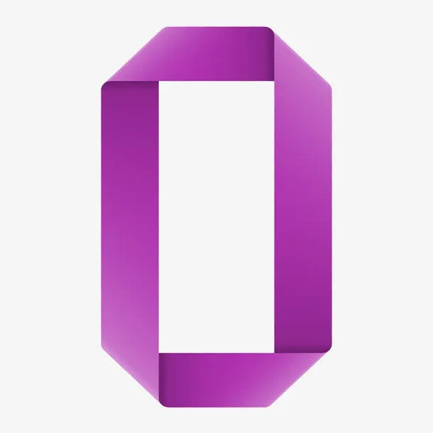 折纸数字0免抠