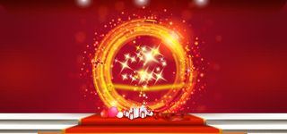 淘宝天猫双红色大气闪光背景