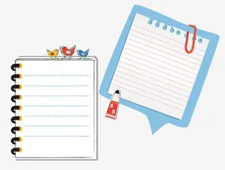 笔记本内页免抠