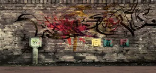 旧的裂痕墙壁背景高清