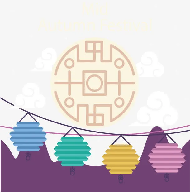 中秋节月圆夜免抠