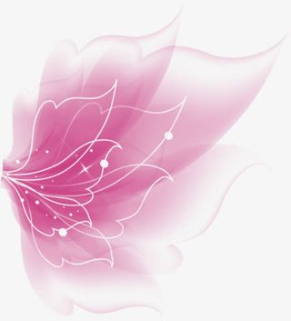 紫色梦幻星光抽象翅膀免抠