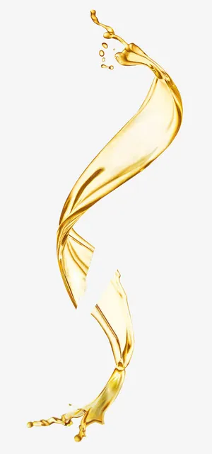 黄色食用油液体造型免抠