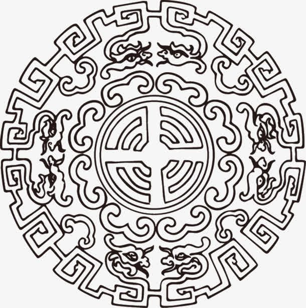古典花纹免抠