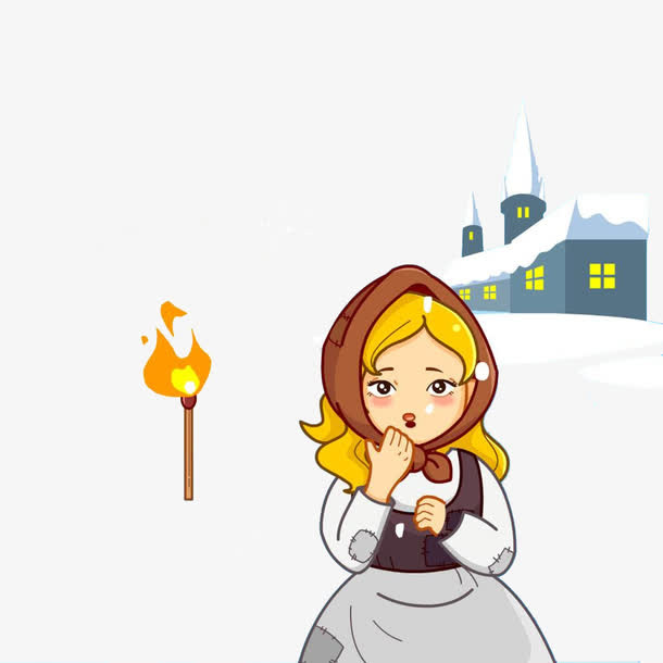 卖火柴的小女孩免抠