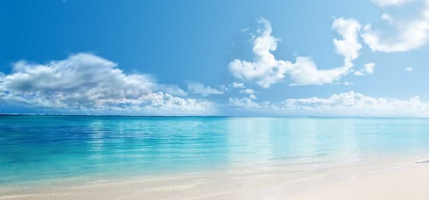 大海风景海报免抠背景banner海报元素