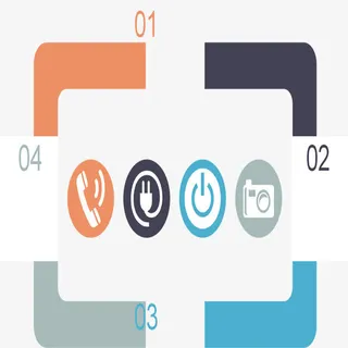 循环图标流程图免抠