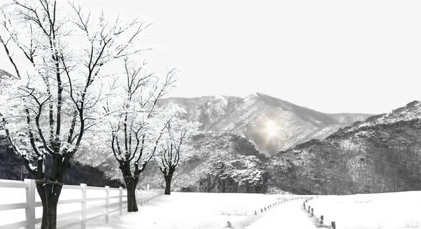 雪地高山免抠素材免抠