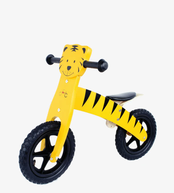 可爱老虎自行车免抠