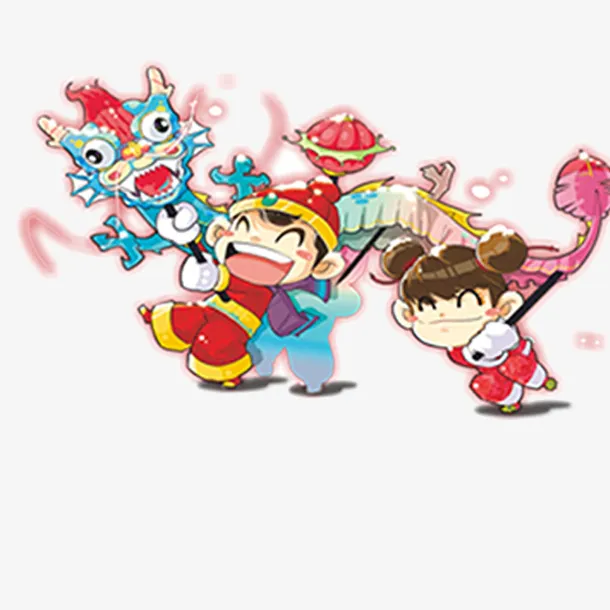 奢华二月二龙抬头舞龙图片免抠
