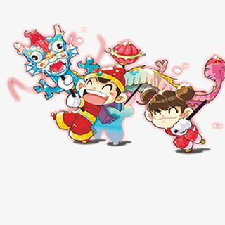 奢华二月二龙抬头舞龙图片免抠