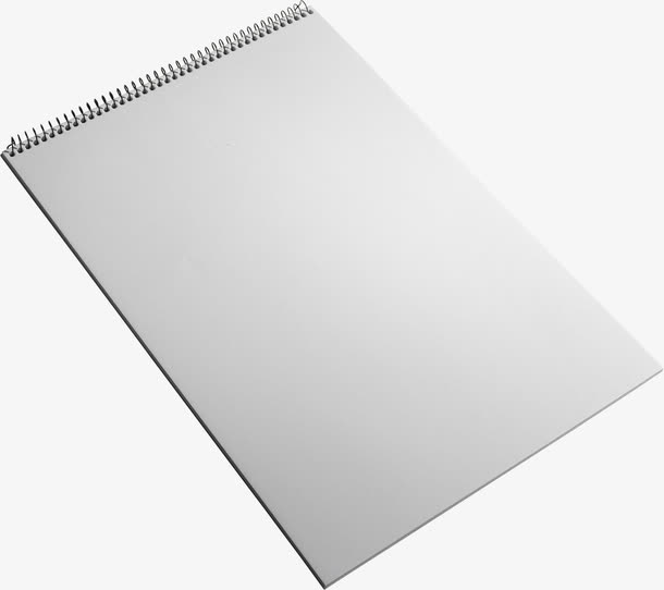 白色纸张笔记本创意免抠