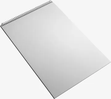 白色纸张笔记本创意免抠