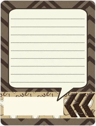 创意纸张标签免抠