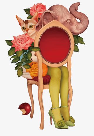 矢量创意手绘插图免抠