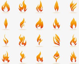 火焰图案组合免抠