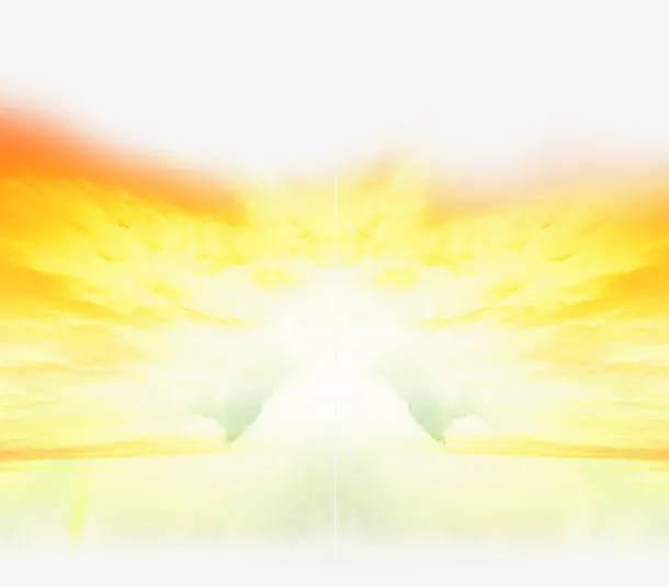 黄色云朵火焰图片免抠