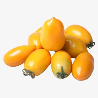 小黄柿子圣女果免抠