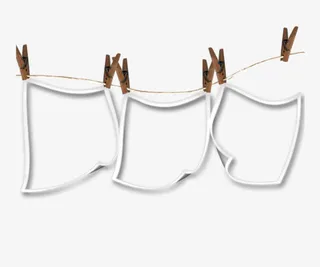 简易纸张相框免抠