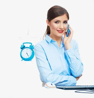 热线电话 拨打热线 人物 白领免抠