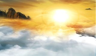 日出 云海背景图高清