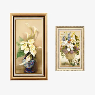 办公室抽象油画免抠