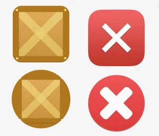 几种不规则图标元素免抠