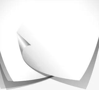 白色简约纸张免抠