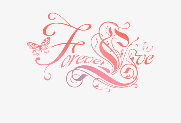 矢量FOREVERLOVE免抠