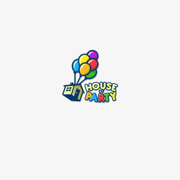 卡通房子气球图免抠