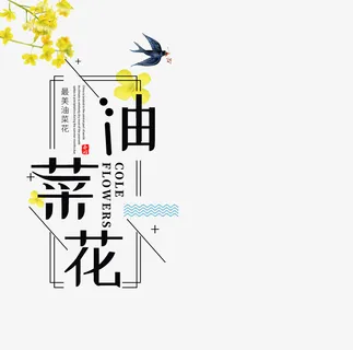 春天油菜花主题免抠