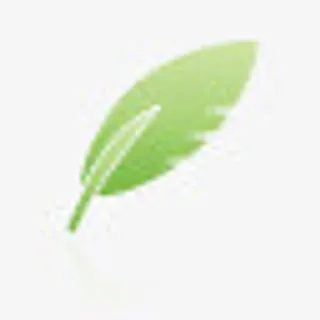 羽毛笔超级单声道绿色图标免抠