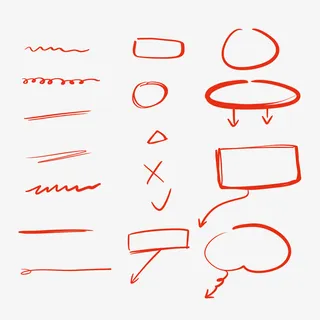 红色审批标记免抠