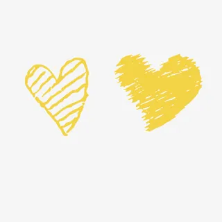 黄色粉笔笔刷清晰免抠