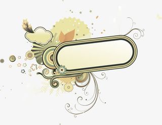 卡通手绘节日几何圈圈边框免抠