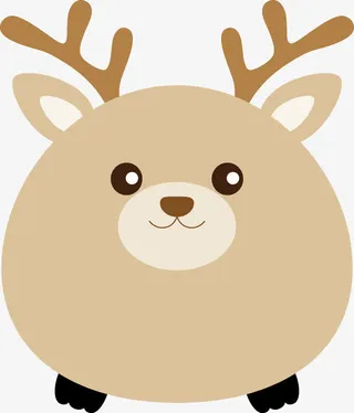 梅花鹿矢量免抠