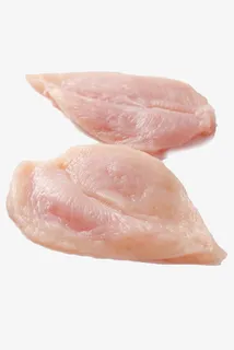 实物两块平铺的鸡胸肉免扣免抠