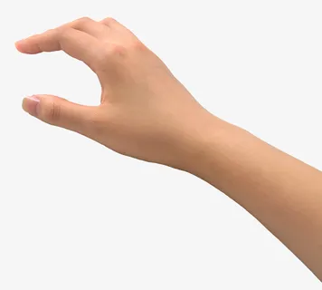 右手拿着东西免抠