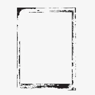 黑色长方形相框免抠