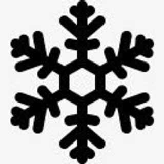 黑色雪花图案图片免抠