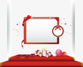 文案背景元素  舞台 红色背景